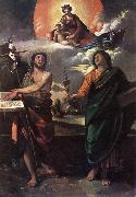 The Virgin Appearing to Sts John the Baptist and John the Evangelist dfg DOSSI, Dosso